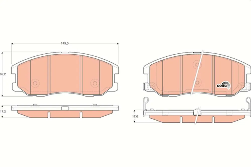 KLOCKI HAM. PRZEDNIE OPEL ANTARA 06- CHEVROLET CAPTIVA 06- - Wysyłka od ręki