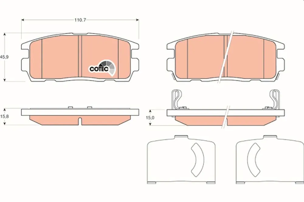 KLOCKI HAM. TYLNE OPEL ANTARA 06- CHEVROLET CAPTIVA 06- - Produkt ceniony przez klientów