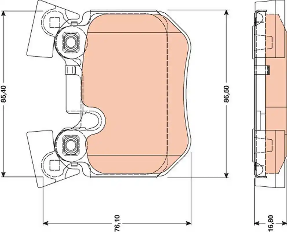 Kup dziś | KLOCKI HAM. TYLNE BMW 1 (E81, E87) 2005=> BMW 3 (E90) 2005=>