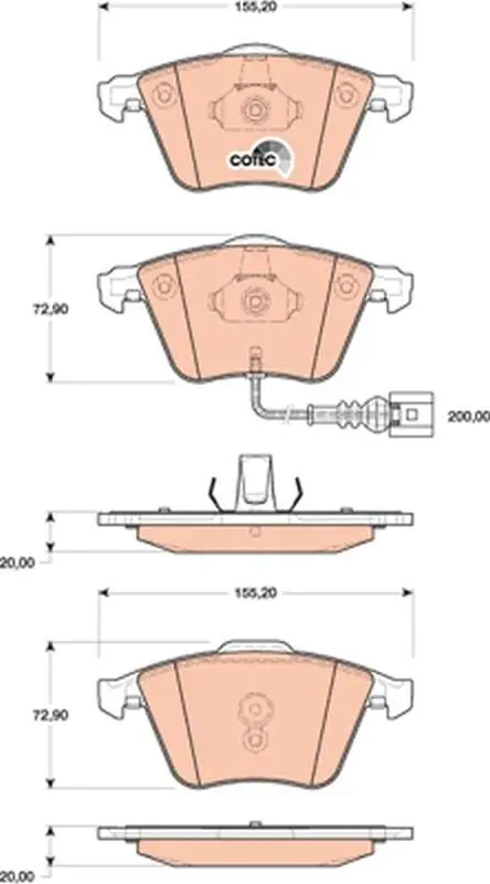 Nowość w ofercie - KLOCKI HAM. AUDI,VW TT (8J3),TT CONVERTIBLE (8J9),GOLF VI (5K1)