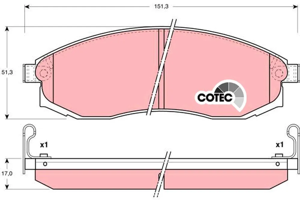 Szybka dostawa - KLOCKI HAM. MITSUBISHI,NISSAN L 200 (K__T),CEFIRO SALOON,MAXIMA ESTATE,M