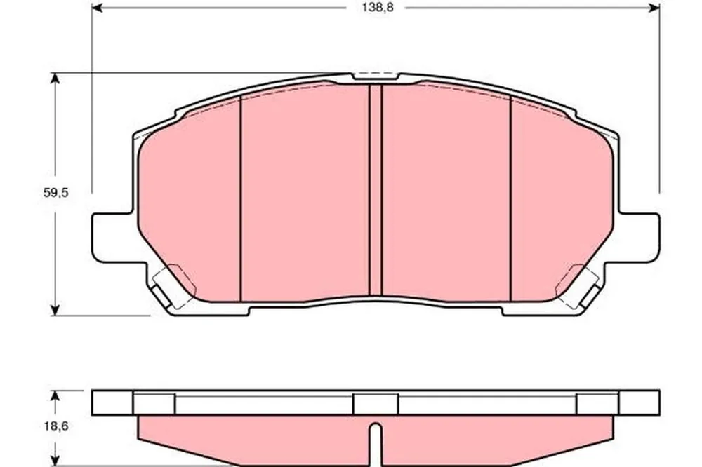 Oferta kończy się wkrótce - KLOCKI HAM. PRZEDNIE LEXUS RX 300 V6 2000=>
