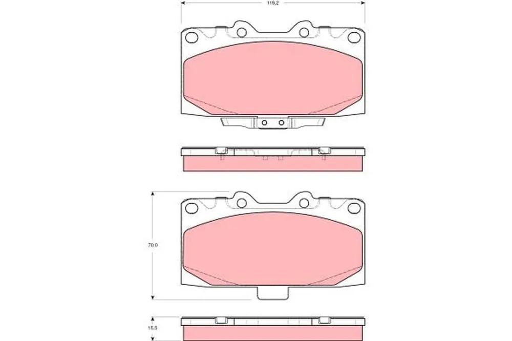 Premium | KLOCKI HAM. PRZEDNIE SUBARU IMPREZA 12/00- IMPREZA STATION WAGON 12/00-