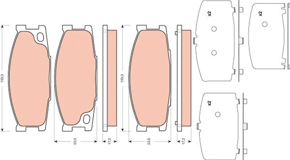 Bezpośrednio od producenta | KLOCKI HAM. MITSUBISHI CANTER,CANTER FLATBED / CHASSIS (FB4_, FE4_),CANT