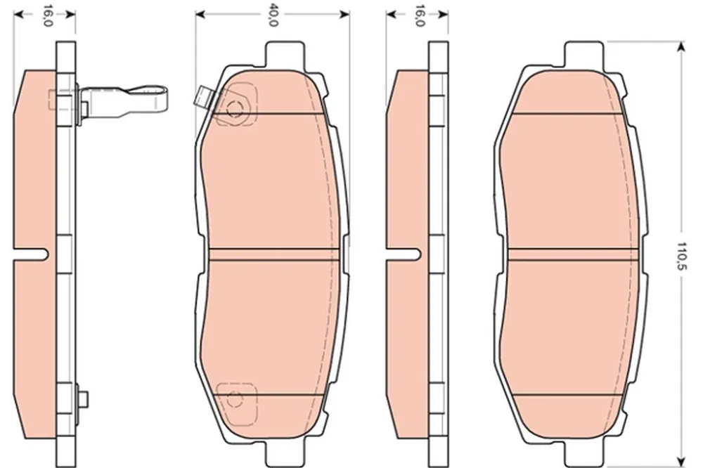 KLOCKI HAM. TYLNE SUBARU TRIBECA (B9) 2005=> - Jakość premium