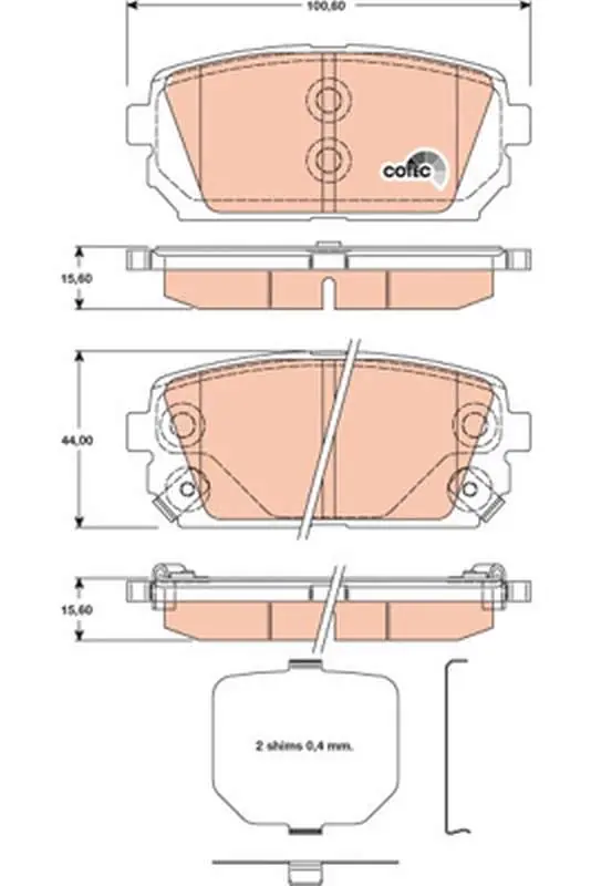 Top produkt | KLOCKI HAM. TYLNE KIA CARENS II (FJ) 02 - CARENS III (UN) 06-