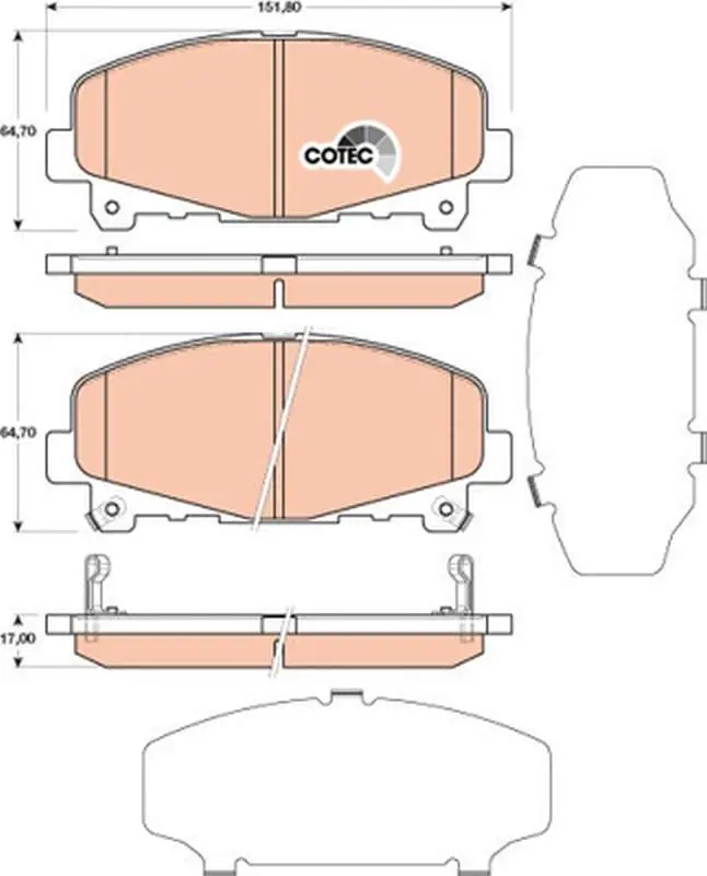 Nowa pozycja w ofercie - KLOCKI HAM. PRZEDNIE HONDA ACCORD IX 07/2008=> AKEBONO