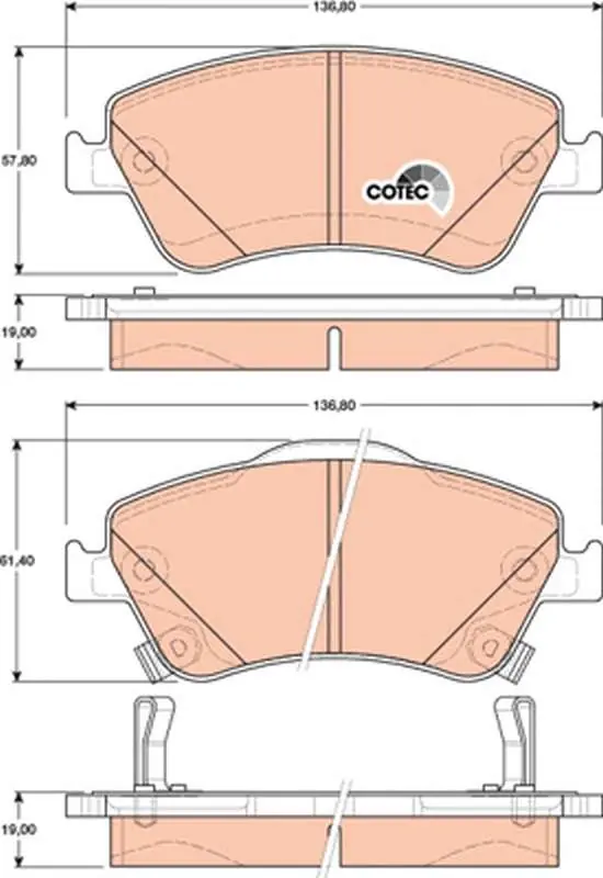 Zostało niewiele | KLOCKI HAM. PRZEDNIE TOYOTA AURIS 07/2003=>