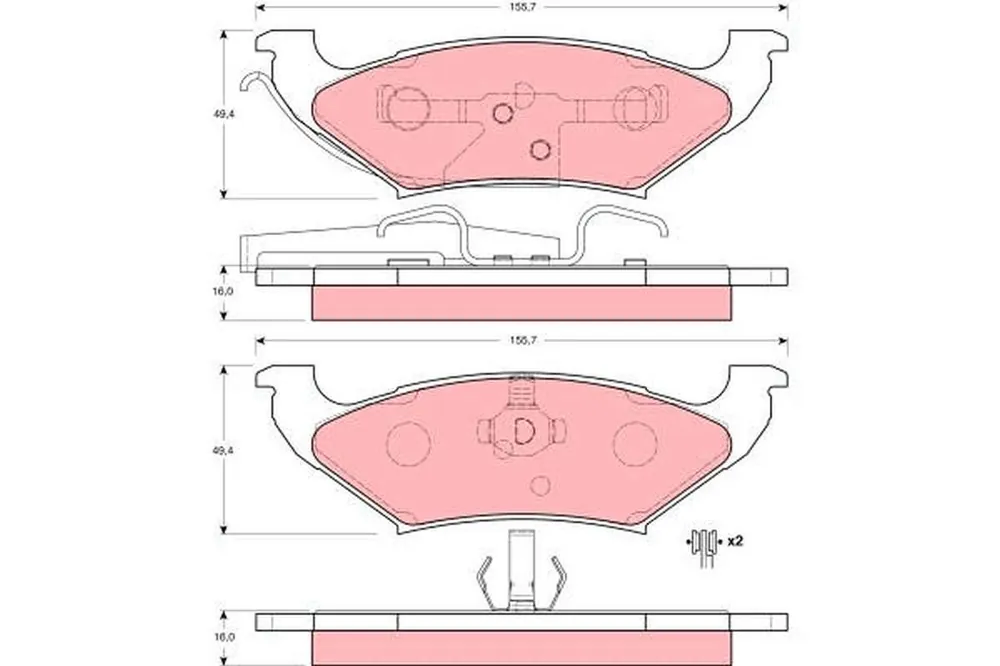KLOCKI HAM. TYLNE CHRYSLER GRAND VOYAGER, VOYAGER 1998-2001 - Szybka dostawa