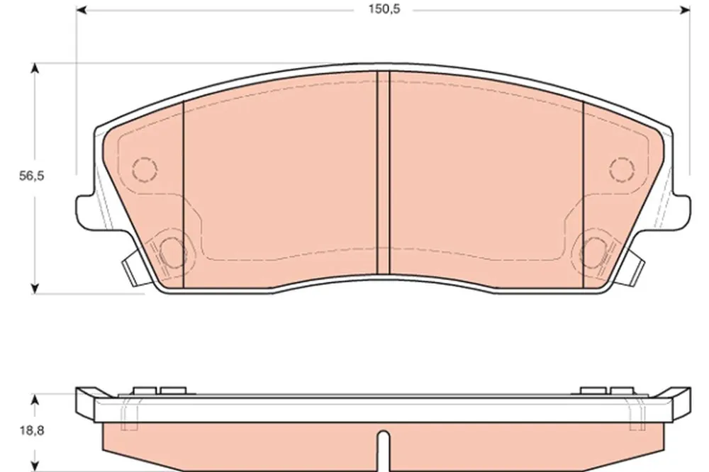 KLOCKI HAM. PRZEDNIE CHRYSLER 300 C,300 C ESTATE - Zamów teraz