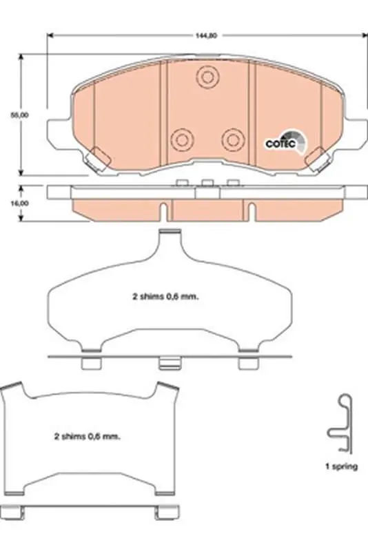 Łatwe zamówienie - KLOCKI HAM. CHRYSLER,DODGE,JEEP SEBRING,SEBRING CONVERTIBLE,CALIBER,COMP