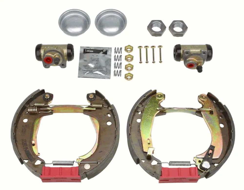 ZESTAW SZCZĘK HAM.+ CYLINDERKI + SPRĘŻ. PEUGEOT 205 BOX,205 I (741A/C),205 I CONVERTIBLE (741B, 20D) - Super okazja