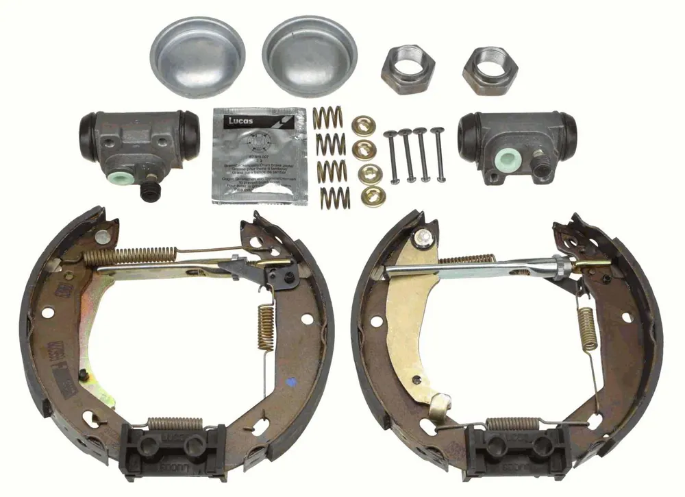 ZESTAW SZCZĘK HAM.+ CYLINDERKI + SPRĘŻ. PEUGEOT 205 BOX,205 I (741A/C),205 I CONVERTIBLE (741B, 20D) - Wybór klientów