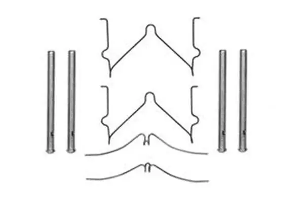 Produkt wysokiej jakości - ZESTAW MONTAŻOWY KLOCKÓW HAM. MAZDA 121 II (DB),323 C IV (BG),323 F IV (BG),323 S IV (BG),