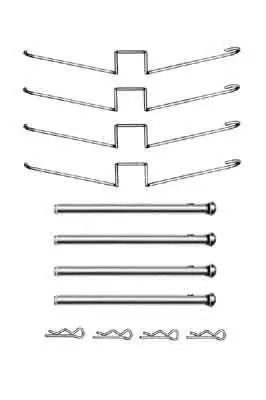 ZESTAW MONTAŻOWY KLOCKÓW HAM. DAIMLER,JAGUAR,RENAULT 2.8 - 5.3,XJ,XJ (XJ 40, 81),XJS COUPE | Premium
