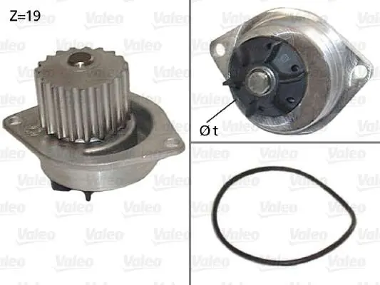 POMPA WODY PEUGEOT 206 1.6 BENZ. 9/2000>9/2005 - Od ręki