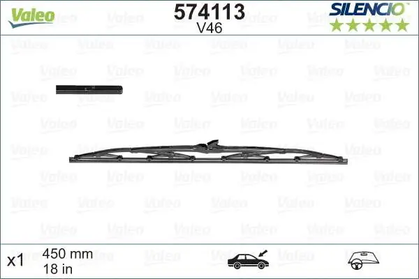 WYCIERACZKA STANDARDOWA SILENCIO V46 450MM X 1 | Oferta specjalna