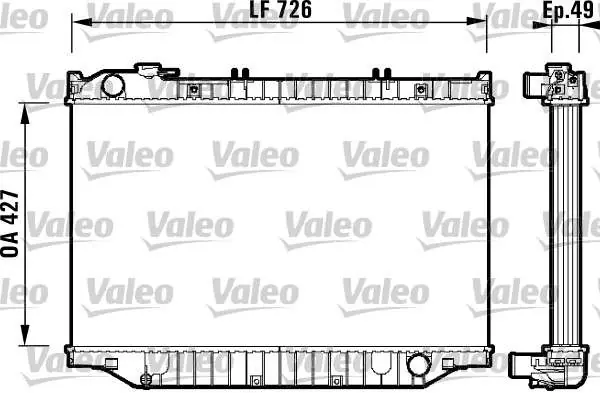 CHŁODNICA WODY TOYOTA LAND CRUISER 4.2 DIESEL 1/1990>8/1991 - Produkt wysokiej jakości
