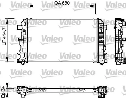 Produkt polecany - CHŁODNICA WODY VW CRAFTER 2.5 DIESEL 4/2006>/