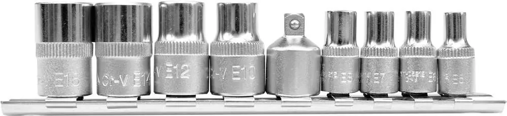 Kup online - KLUCZE NASADOWE TORX C.V. E5-E16 9CZ. /ZESTAW/