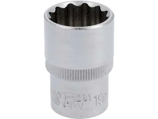NASADKA 19MM 1/2‘ 12-KĄT. CV KRÓTKA | Ekspresowa wysyłka