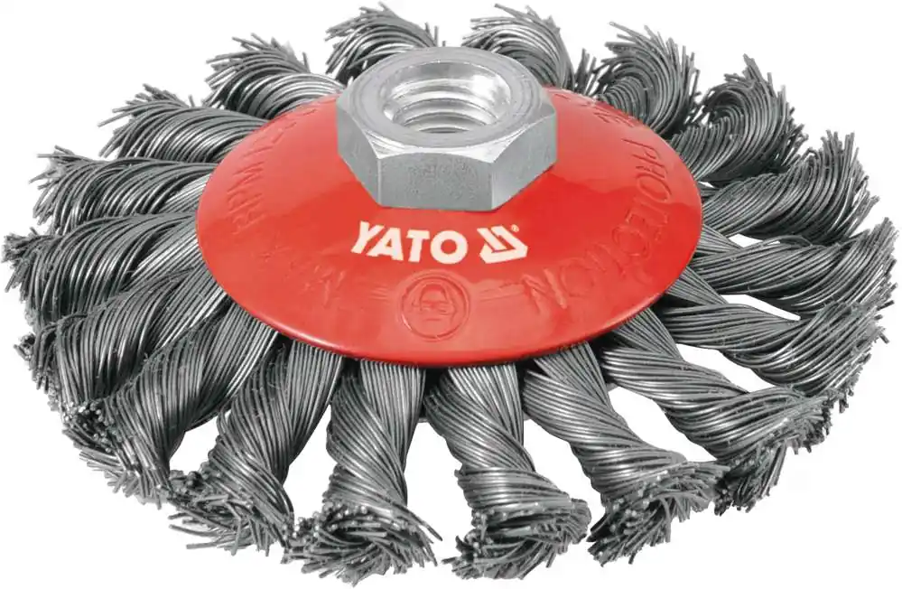 Zapasy na wyczerpaniu - SZCZOTKA TARCZ GWINT 100MM DRUT SPLAT.