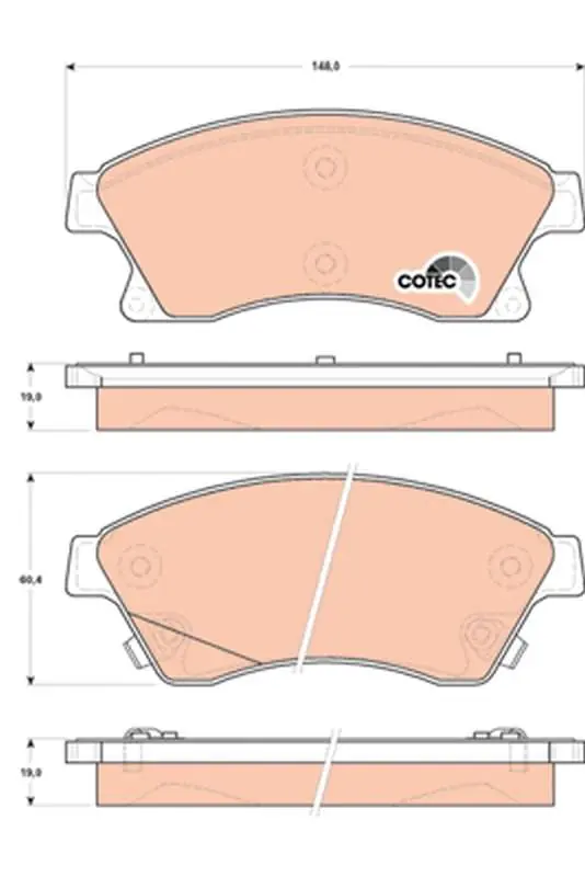 KLOCKI HAM. PRZEDNIE OPEL ASTRA J 2009=> | Końcówka serii