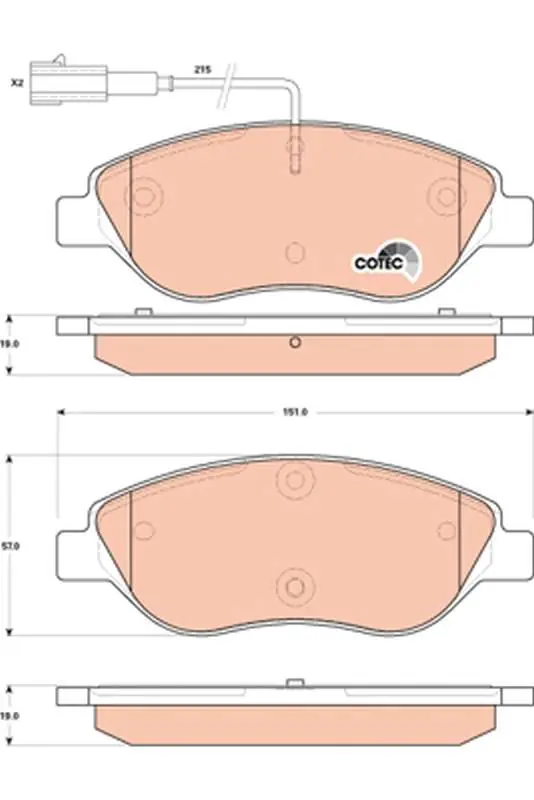 KLOCKI HAM. PRZEDNIE ALFA ROMEO MITO 08- | Wyprzedaż