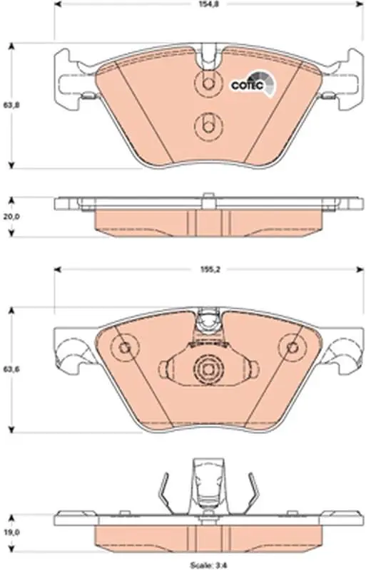KLOCKI HAM. BMW 5 (F10) 10- - Obniżka