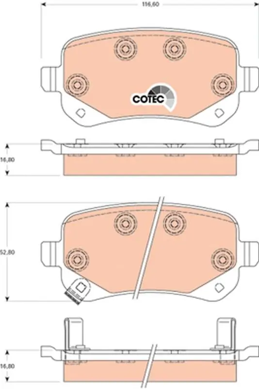 Najlepsza cena - KLOCKI HAM. TYLNE CHRYSLER GRAND VOYAGER V (RT) 2007=>