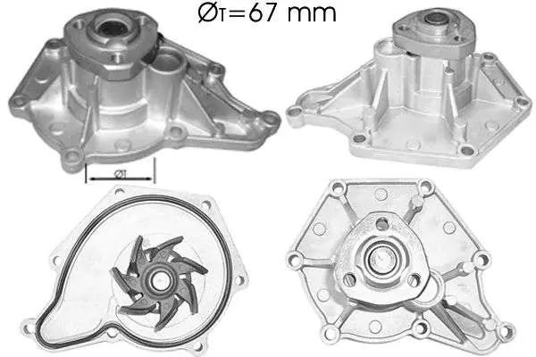 Cena producenta - POMPA WODY AUDI/VW 2.4/2.7TDI/3.0 TDI/3.2FSI, 08.03-