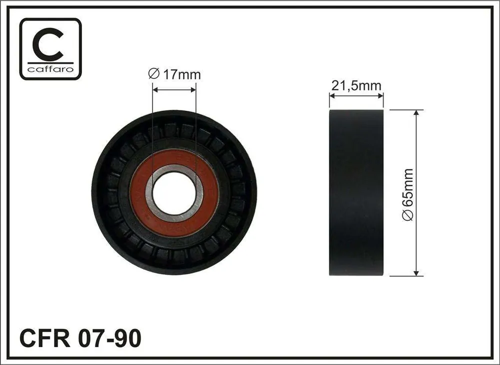 ROLKA NAPINACZA 65X17X22 PLASTIK-GŁADKA, ŁOŻYSKO NACHI JAPAN - Bezpośrednio od producenta
