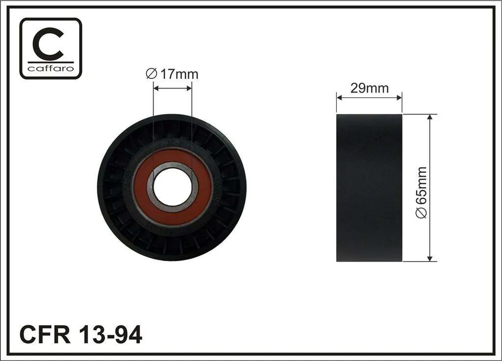 ROLKA NAPINACZA 65.5X17X29 PLASTIK-GŁADKA, ŁOŻYSKO NACHI JAPAN | Spiesz się