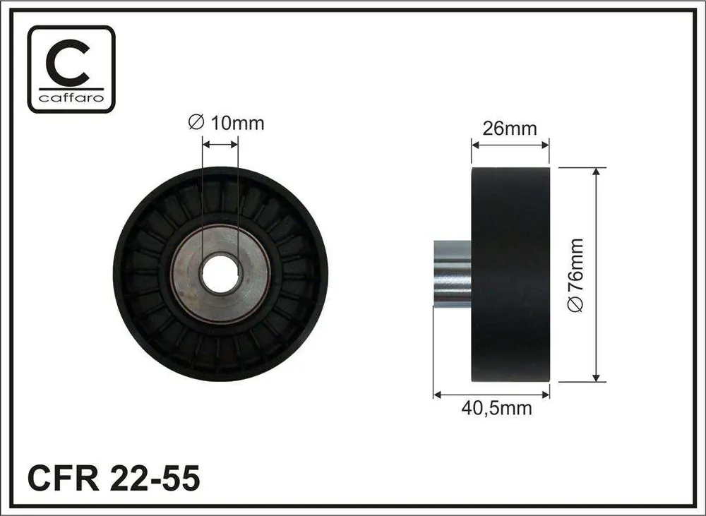 ROLKA NAPINACZA 76X10X26 PLASTIK-GŁADKA, ŁOŻYSKO NACHI JAPAN - Superoferta