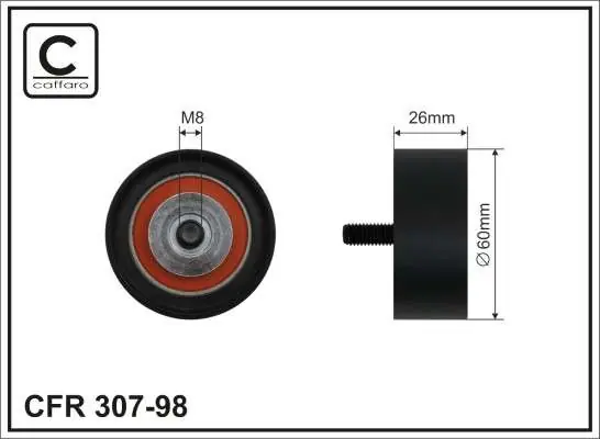 ROLKA NAPINACZA 60X8X26 PLASTIK-GŁADKA, ŁOŻYSKO NACHI JAPAN - Promocja