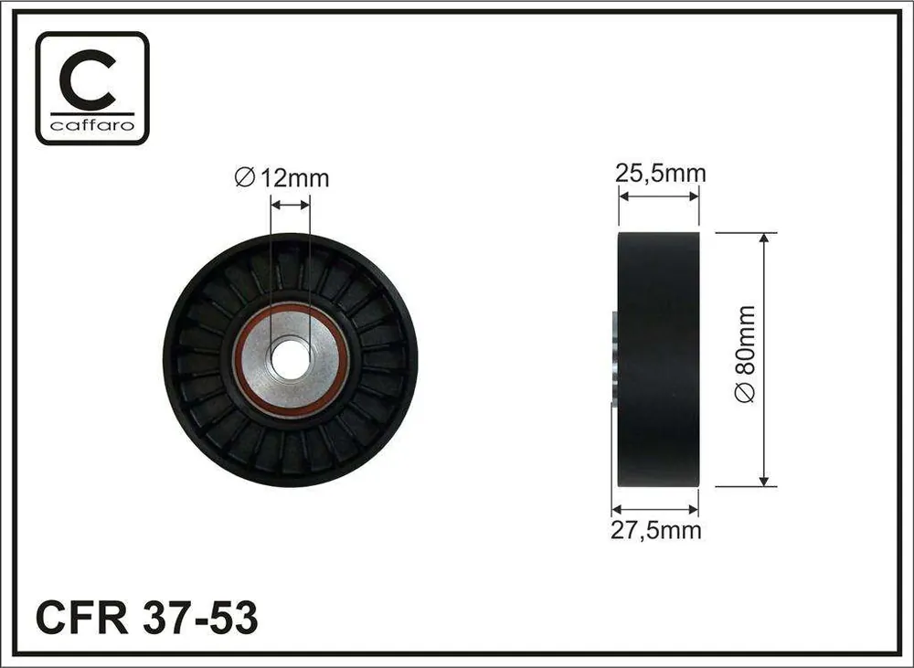 Wysyłka od ręki - ROLKA NAPINACZA 80X12X25 PLASTIK-GŁADKA, ŁOŻYSKO NACHI JAPAN