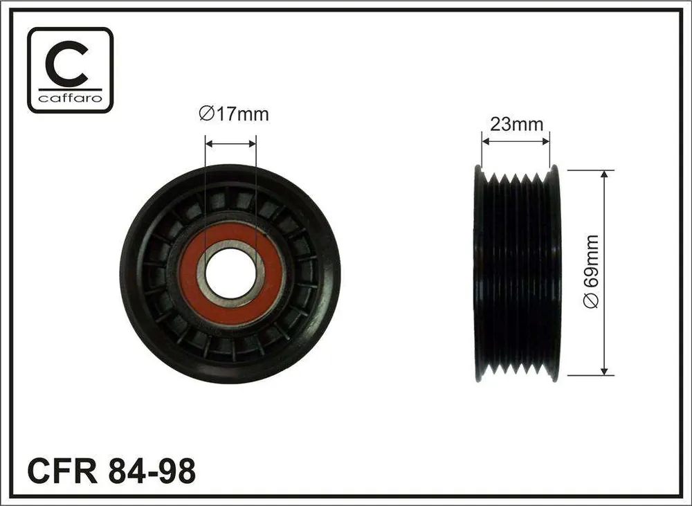 ROLKA NAPINACZA 68.5X17X22.5 PLASTIK-ROWKOWANA, ŁOŻYSKO NACHI JAPAN - Najwyższa jakość