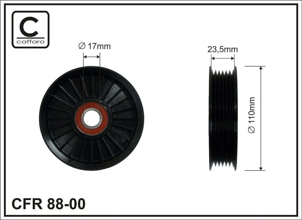 ROLKA NAPINACZA 108.5X17X22.5 PLASTIK-ROWKOWANA, ŁOŻYSKO NACHI JAPAN - Produkt wysokiej jakości