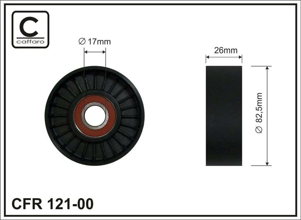 ROLKA NAPINACZA 82.5X17X26 PLASTIK-GŁADKA, ŁOŻYSKO NACHI JAPAN | Ostatnie egzemplarze