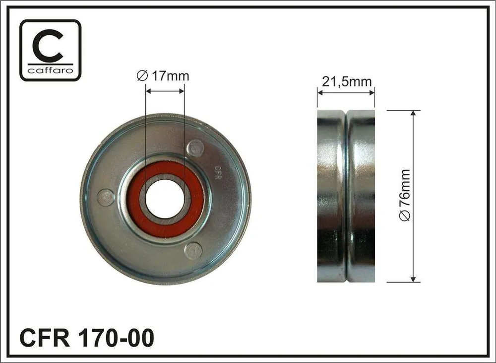 Nowość już dostępna - ROLKA NAPINACZA 76X17X21.5 METAL-GALWANIZACJA BIAŁA, ŁOŻYSKO NACHI JAPAN