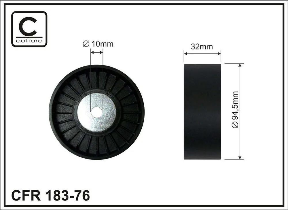 ROLKA NAPINACZA 95X10X32 PLASTIK-GŁADKA. PODWÓJNE ŁOŻYSKO, ŁOŻYSKO NACHI JAPAN - Oferta promocyjna