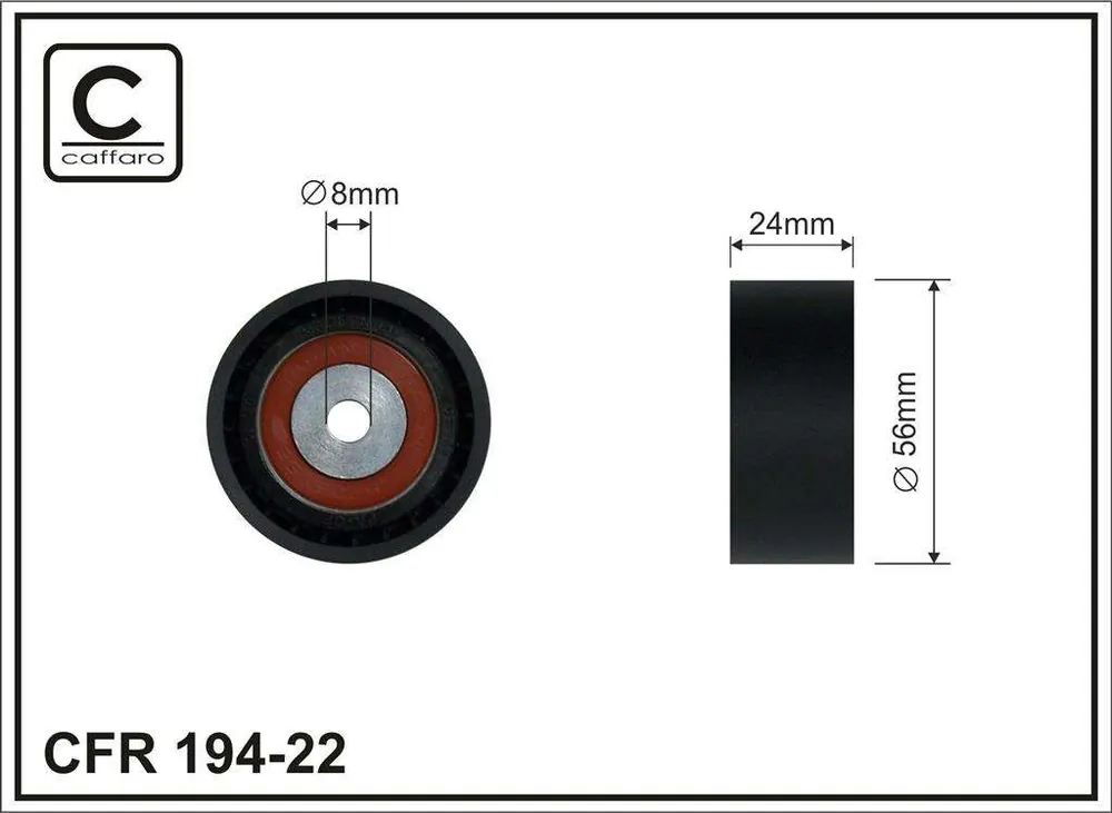 Szybka wysyłka | ROLKA NAPINACZA 55X8X24 PLASTIK, ŁOŻYSKO NACHI JAPAN