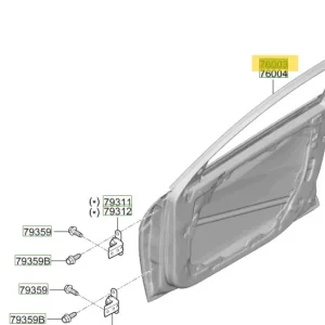 Tylko przez ograniczony czas - Drzwi przednie lewa strona Hyundai Elantra (2020) 76003AA010