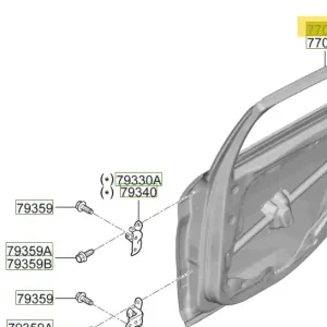 Drzwi tylne lewe Hyundai Elantra (2023) 77003AA500 - Oszczędź