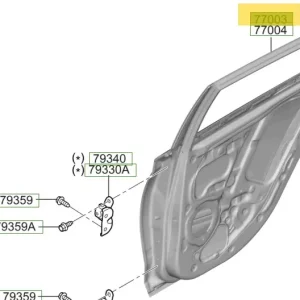 Drzwi tylne lewa strona Hyundai I20 / Bayon (2021-2024) 77003Q0400 | Prosto od producenta