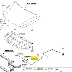 Cięgno maski silnika Hyundai I30 (2017) 81190G3000 - Supercena