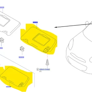 Osłona przeciwsłoneczna Nissan Micra 2010-2015 964011HB0A | Zamów online