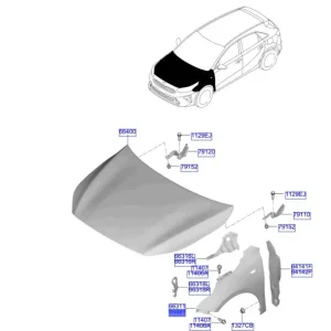 Hit sprzedaży | Błotnik prawy przód Kia Ceed ProCeed XCeed 2021 66321J7010