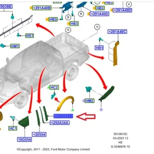 Aplikacja naklejka wykonczenia słupka Ford RANGER 2011 - wyprzedaż 1854950 | Kupuj bezpiecznie