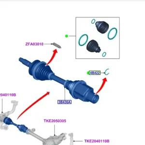 Hit sprzedażowy - Zestaw osłony Półosi Ford Ranger TKE - wyprzedaż 5349755